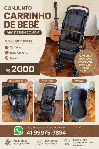 Carrinho de bebê ABC DESIGN COMO 4