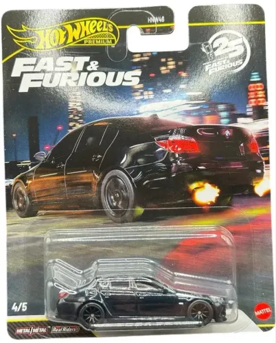Hot Wheels BMW Premium Velozes e Furiosos Bmw M5 preto 25 Anos