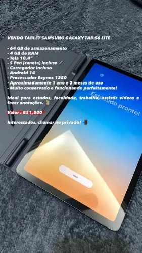 VENDO TABLET SAMSUNG GALAXY TAB S6 LITE