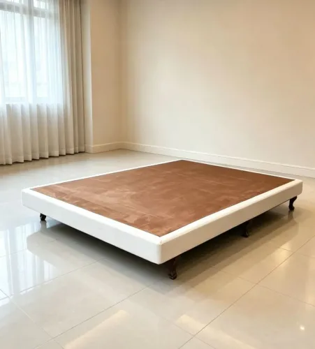 Cama Box base casal slim em LINHO.Entrego