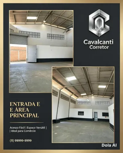 GALPÃO COMERCIAL 250m² - LOCAÇÃO | DIX-SEPT ROSADO NATAL/RN - CAVALCANTI CORRETOR CL5787