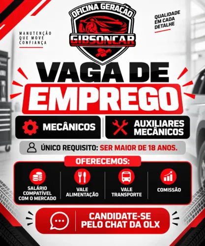 Vaga de Mecânico Automotivo