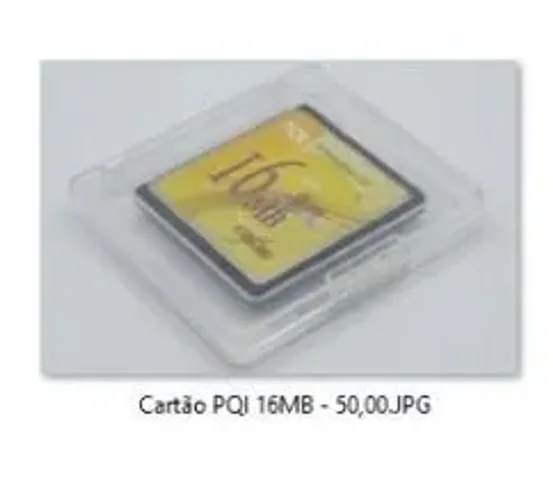 Cartão CompactFlash PQI 16MB com Case protetora