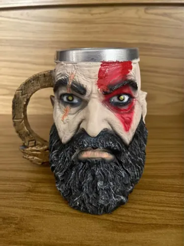 Caneca 3D Kratos God of War 250ml