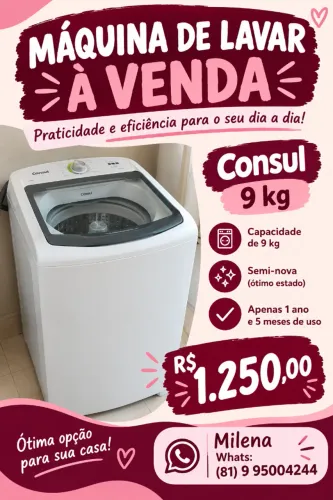 máquina de lavar