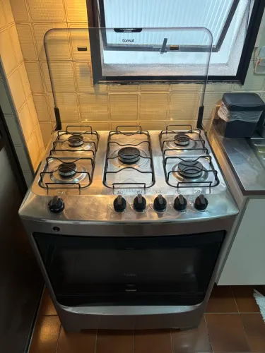 Fogão Inox Cônsul 5 bocas - Ótimo Estado
