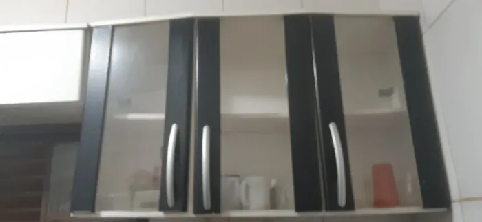 3 armários de cozinha suspensos de MDF