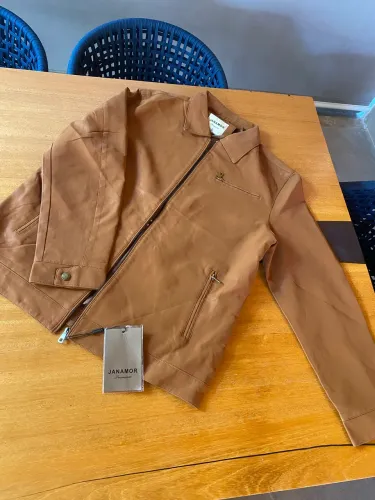 Jaqueta couro suede - G e GG