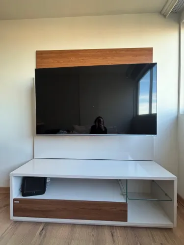 Painel para TV com rack + suporte para televisão