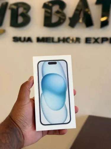 iPhone 15 128GB Preto ou Azul Lacrado - Loja Fisica