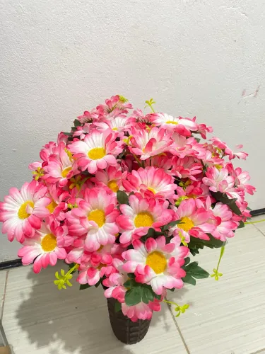 10 buquês de flores rosas