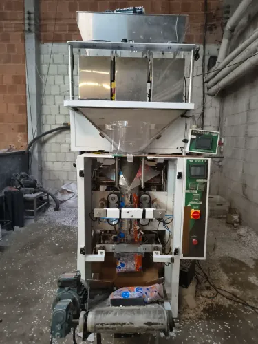 empacotadora automática pneumática 3 dosadoras, sacos, embalagens, alta produção, economia
