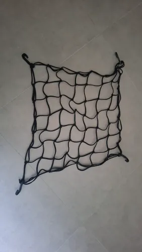Tela (50x50cm) corda (150cm) elástica amarrar bagagens moto pick up em geral