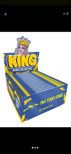 Caixa de seda King size regular. 