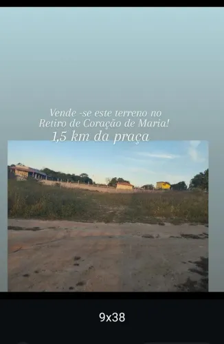 Vendo um terreno no Retiro Coração de Maria 