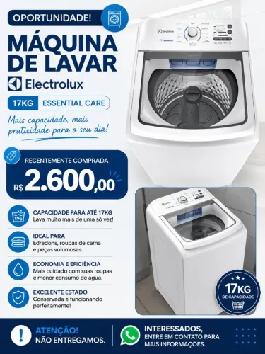 Maquina Lavar 17kg