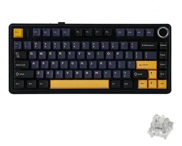 Teclas Keycaps do Aula F75 Thunder Black