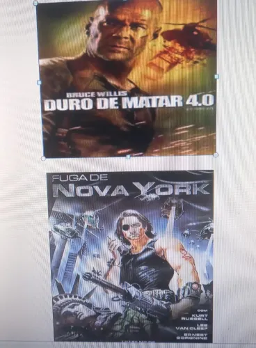 DVD filmes Duro de matar 4.0 e Fuga de Nova York seminovo.