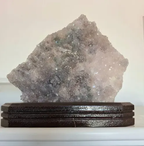 Estalactite, Beleza Natural e Cura Energética! Suporte de madeira feito sob medida.