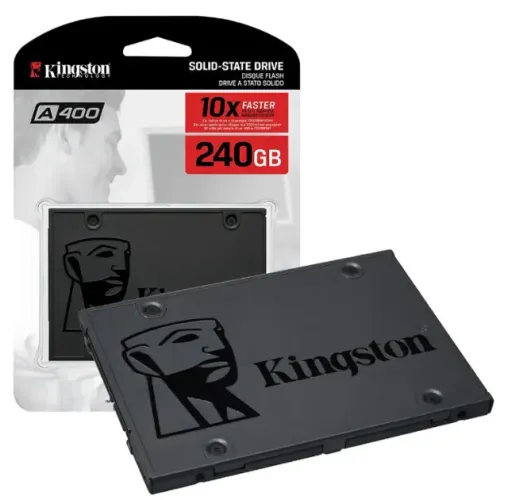 SSD 240gb Sata 3.0 Kingston A400 500mb/s Gravação 350mb/s