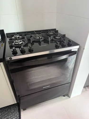 Fogão Brastemp 5 bocas turbo chama