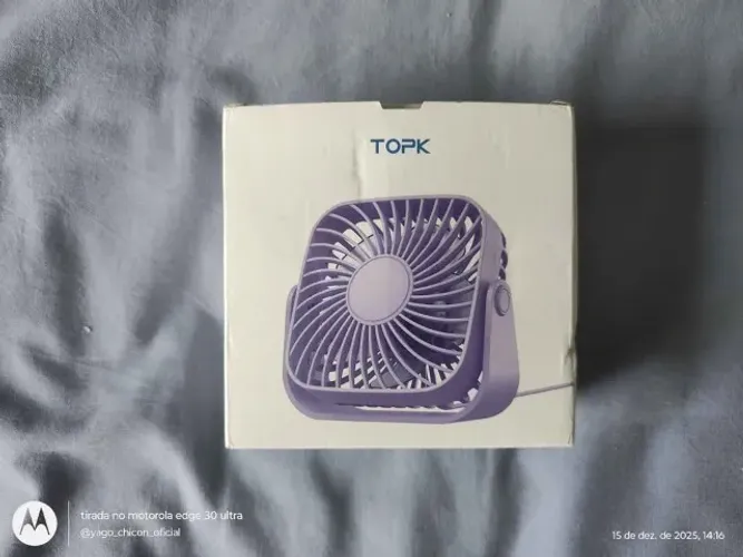 mini ventilador portátil USB preto