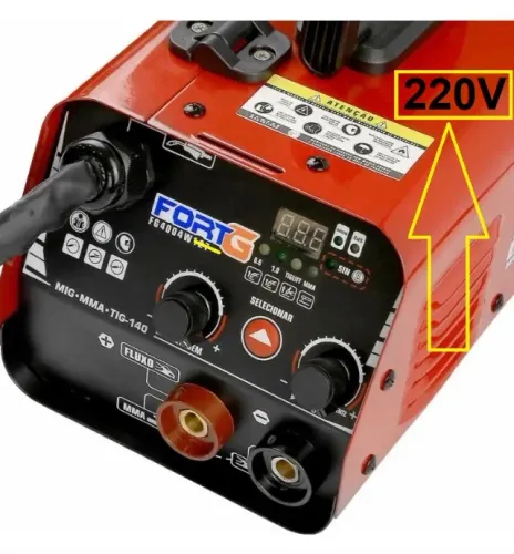 Máquina de Solda Multiprocesso MIG/MMA/TIG 120A 220V - FORTGPRO-FG4004W