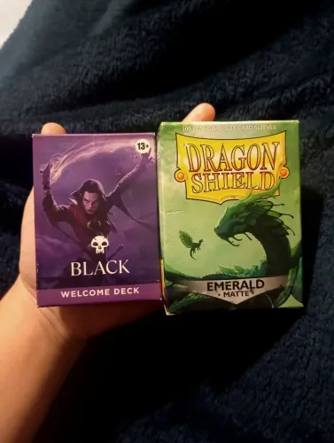 Deck BLACK Magic the gathering + 100 protetores de cartas