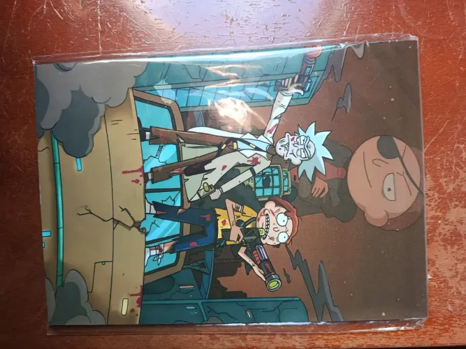 Quadro Rick and Morty madeira