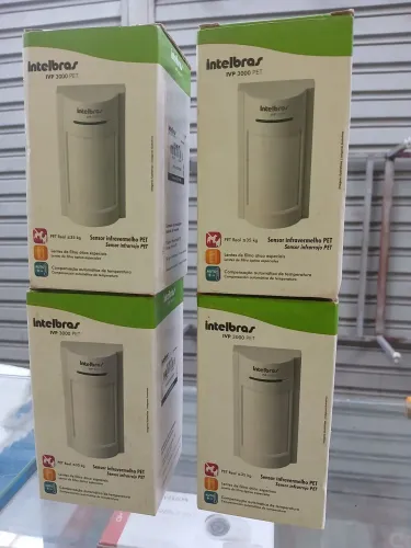 4 SENSORES ALARME PET INTELBRAS