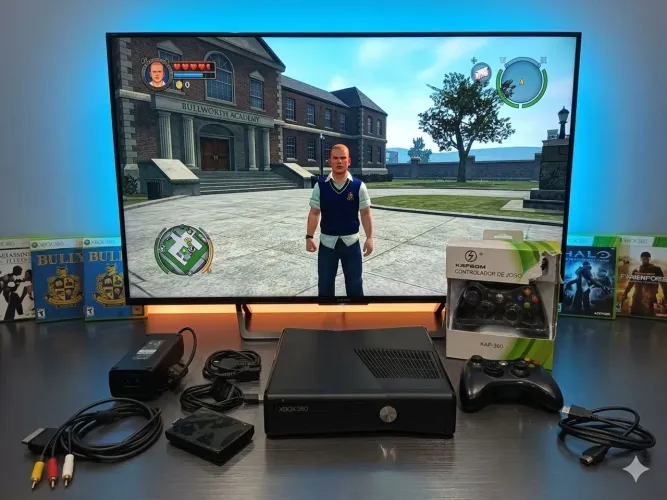 Xbox 360 RGH completo com jogos