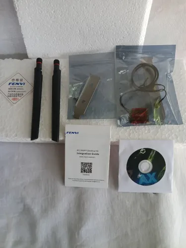 Kit Placa Wi?Fi 6E Fenvi AX210 NGFF M.2 + Bluetooth 5.3 + Antenas