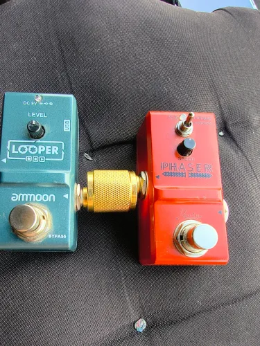 Pedais de guitarra phazer rowin e pedal looper moorer, novos so usei qdo comprei