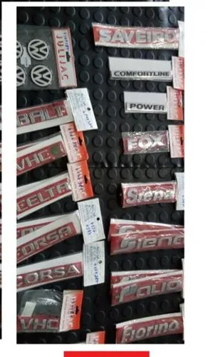 Letras de nomes carro e Emblemas Fiat Vw Gm muydy uufyi