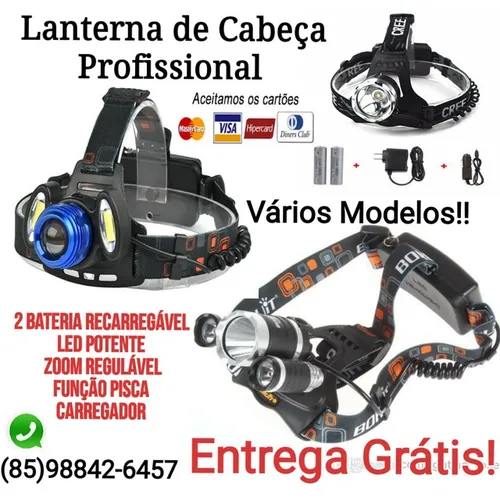 Lanterna fotoforo de cabeça profissional entrega Grátis