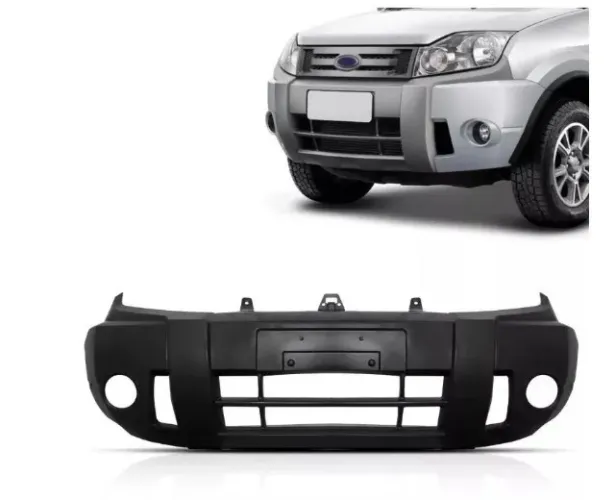 Parachoque Dianteiro Ford EcoSport 2008 à 2012- Furo Farol Auxiliar/Moldura Lateral - Loma