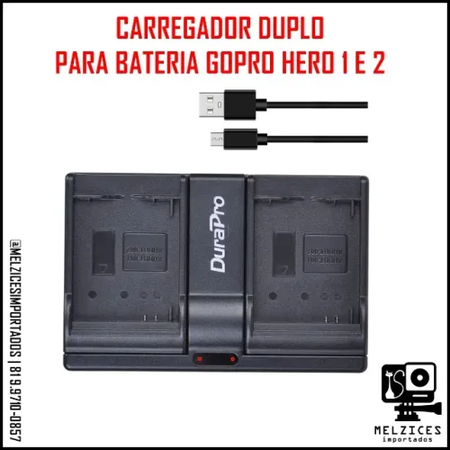 Carregador Externo Para Hero GoPro 1 e 2