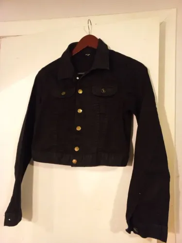 Jaqueta jeans preta P