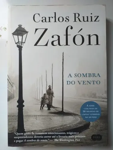 Livro A Sombra do Vento - Carlos Ruiz Zafón