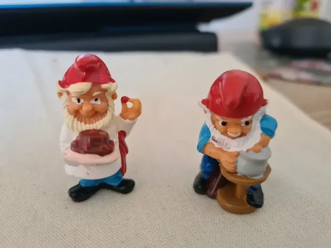 Gnomos profissões kinder anos 90