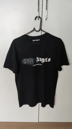 Camiseta Palm Angels Shanghai - Preta