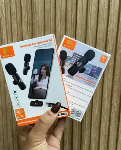 Microfone de Lapela Sem Fio H'SUL