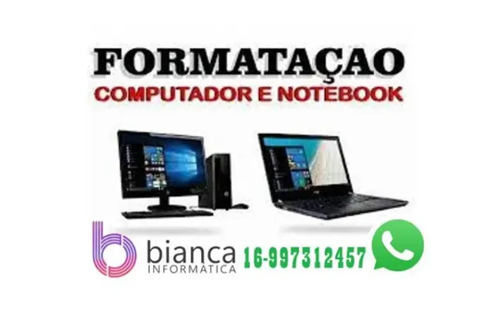 (Formatação) Notebook e Desktop à partir de 90 reais sem salvar nada