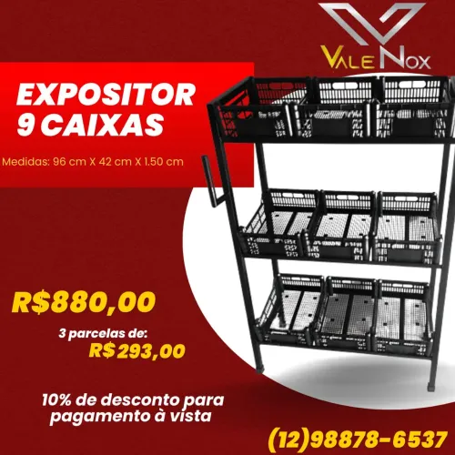 Expositor de frutas sacolão 