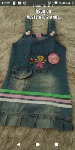 Jardineira jeans e roupas jeans 