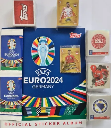 Álbum Uefa Euro 2024 - Capa Normal - Completo - Figurinhas Soltas.