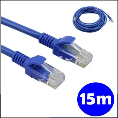 Cabo De Rede 15m Ethernet Lan Rj45 Cat5e 