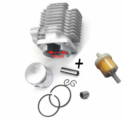 Kit Cilindro Mini Moto 49cc. 44mm. Pistão Anéis Pino Gaiola
