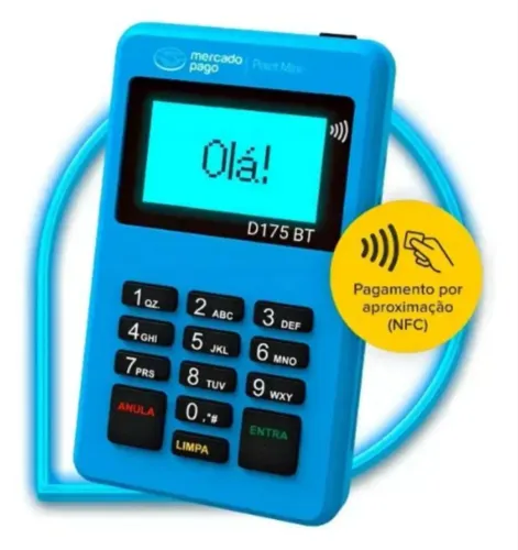 Máquina de cartão de crédito D1755 BT - Mercado Pago