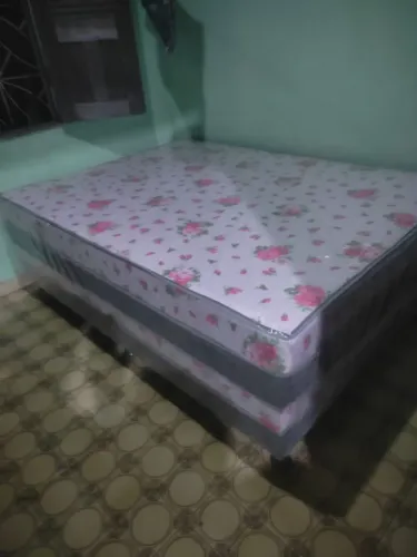 Cama Box Casal, Molas Ensacadas - Frete grátis
